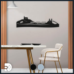 Wandbild Stadt Bogen [80 cm]