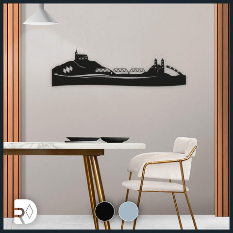 Wandbild Stadt Bogen [80 cm]